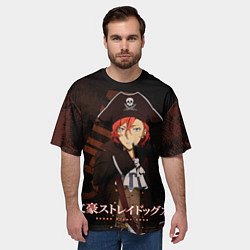 Футболка оверсайз мужская Чуя Накахара, цвет: 3D-принт — фото 2