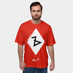 Футболка оверсайз мужская Алиса Ъ «Твёрдый знак», цвет: 3D-принт — фото 2