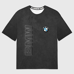 Футболка оверсайз мужская BMW LOGO AND INSCRIPTION, цвет: 3D-принт
