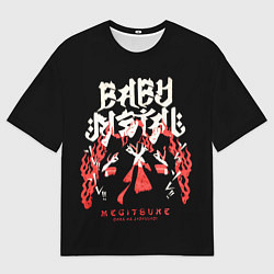 Футболка оверсайз мужская Trio metal, цвет: 3D-принт