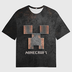 Мужская футболка оверсайз MINECRAFT TEXTURE IRON