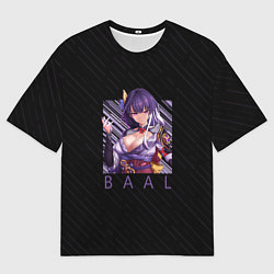 Футболка оверсайз мужская Баал Сегун Райден, цвет: 3D-принт