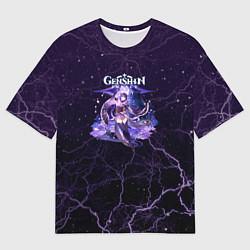 Футболка оверсайз мужская Genshin Impact - Raiden Shogun, цвет: 3D-принт