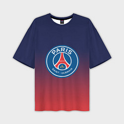 Мужская футболка оверсайз PSG ПСЖ PARIS SAINT GERMAIN