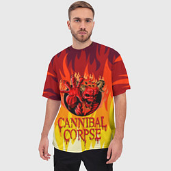 Футболка оверсайз мужская Cannibal Corpse Труп Канниба, цвет: 3D-принт — фото 2