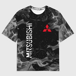 Футболка оверсайз мужская MITSUBISHI ОГОНЬ, цвет: 3D-принт