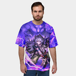 Футболка оверсайз мужская Рэйзор Genshin Impact Геншин Импакт Z, цвет: 3D-принт — фото 2