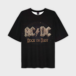 Мужская футболка оверсайз ACDC Rock or Bust