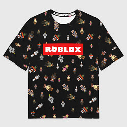 Футболка оверсайз мужская ROBLOX PATTERN РОБЛОКС Z, цвет: 3D-принт