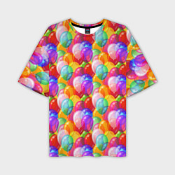 Футболка оверсайз мужская Воздушные Шары, цвет: 3D-принт