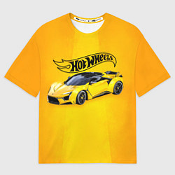 Футболка оверсайз мужская Hot Wheels Хот Вилс, цвет: 3D-принт