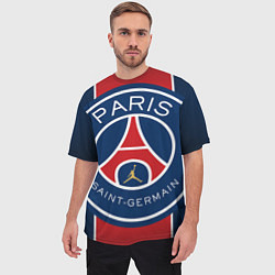 Футболка оверсайз мужская Paris Saint-Germain PSG, цвет: 3D-принт — фото 2