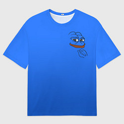 Футболка оверсайз мужская Лягушка мем, цвет: 3D-принт