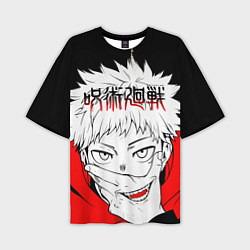 Мужская футболка оверсайз Jujutsu Kaisen, Юдзи Итадори