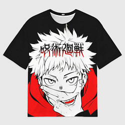 Футболка оверсайз мужская Jujutsu Kaisen, Юдзи Итадори, цвет: 3D-принт