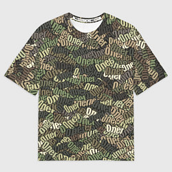 Мужская футболка оверсайз Именной камуфляж Олег