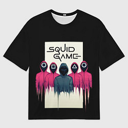 Футболка оверсайз мужская Squid Game: Отряд стражей, цвет: 3D-принт