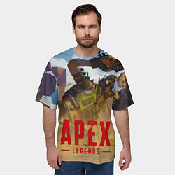 Футболка оверсайз мужская Октейн в деле, цвет: 3D-принт — фото 2