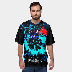 Футболка оверсайз мужская Аста - Чёрный Клевер, цвет: 3D-принт — фото 2