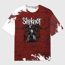 Футболка оверсайз мужская Слипкнот Гранж Slipknot Rock Goat, цвет: 3D-принт