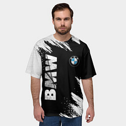 Футболка оверсайз мужская BMW GRUNGE БМВ ГРАНЖ, цвет: 3D-принт — фото 2