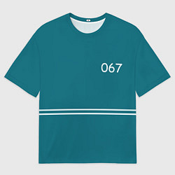 Футболка оверсайз мужская 067, цвет: 3D-принт