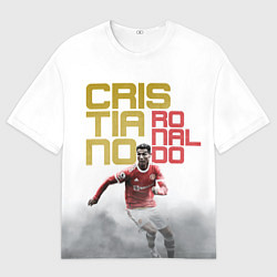Футболка оверсайз мужская Криштиану Роналду, Манчестер, цвет: 3D-принт