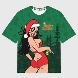 Футболка оверсайз мужская Jingle Bell Club, цвет: 3D-принт