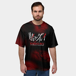 Футболка оверсайз мужская Безумный азарт - Kakegurui, цвет: 3D-принт — фото 2