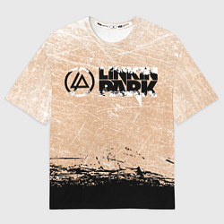 Футболка оверсайз мужская Linkin Park Рок Группа Линкин Парк, цвет: 3D-принт