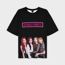 Мужская футболка оверсайз BLACKPINK NEON