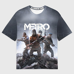 Футболка оверсайз мужская МЕТРО ИСХОД АРТЁМ ,ЯДЕРНАЯ ЗИМА METRO EXODUS, цвет: 3D-принт