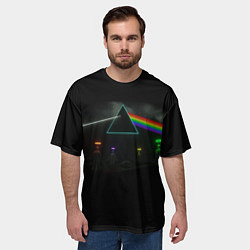 Футболка оверсайз мужская ПИНК ФЛОЙД PINK FLOYD LOGO, цвет: 3D-принт — фото 2