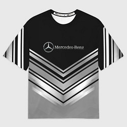 Футболка оверсайз мужская Mercedes-Benz Текстура, цвет: 3D-принт