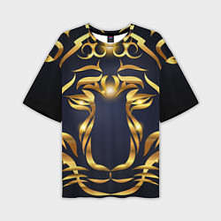 Мужская футболка оверсайз Золотой символ года Тигр