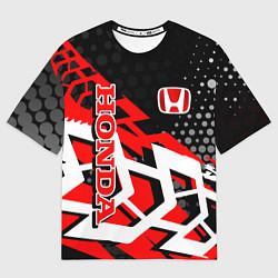 Футболка оверсайз мужская Honda Хонда, цвет: 3D-принт