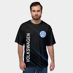 Футболка оверсайз мужская Volkswagen, sport, цвет: 3D-принт — фото 2