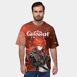 Футболка оверсайз мужская ДИЛЮК ИЗ МОНДШТАДТА, цвет: 3D-принт — фото 2