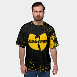 Футболка оверсайз мужская WU-TANG CLAN БРЫЗГИ КРАСОК, цвет: 3D-принт — фото 2