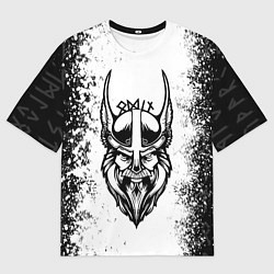 Футболка оверсайз мужская ОДИН РУНИЧЕСКИЙ, цвет: 3D-принт