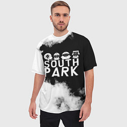 Футболка оверсайз мужская Все пацаны на черном фоне Южный Парк, цвет: 3D-принт — фото 2