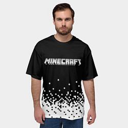 Футболка оверсайз мужская Minecraft Майнкрафт логотип, цвет: 3D-принт — фото 2