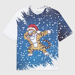 Мужская футболка оверсайз ГОД ТИГРА 2022 DUB ТИГР