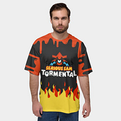 Футболка оверсайз мужская Serious Sam Tormental 2D, цвет: 3D-принт — фото 2