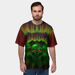 Футболка оверсайз мужская РЕЖИМ БОГА IDDQD, цвет: 3D-принт — фото 2