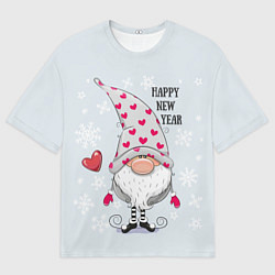 Мужская футболка оверсайз Гном год