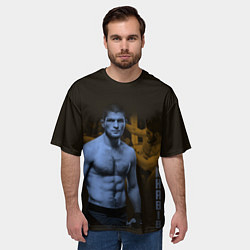 Футболка оверсайз мужская Нурмагомедов, цвет: 3D-принт — фото 2