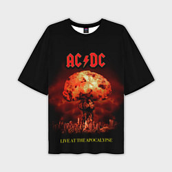 Мужская футболка оверсайз Live at the Apocalypse - ACDC