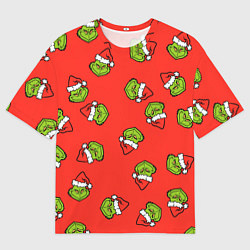Футболка оверсайз мужская Гринч Похититель Рождества, цвет: 3D-принт