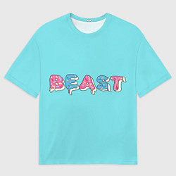 Мужская футболка оверсайз Mr Beast Donut